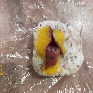 雑穀米でさつまいもご飯